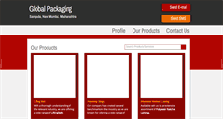 Desktop Screenshot of globalpackagingindia.net